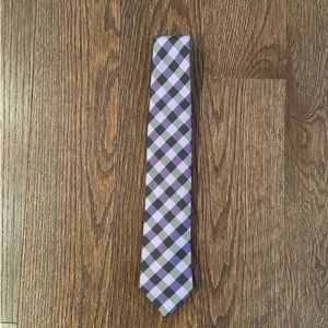 Ted Baker purple green pattern Silk Tie nwot